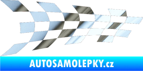 Samolepka Šachovnice 024 chrom fólie stříbrná zrcadlová