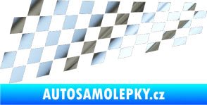 Samolepka Šachovnice 034 chrom fólie stříbrná zrcadlová