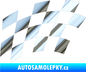 Samolepka Šachovnice 037 chrom fólie stříbrná zrcadlová