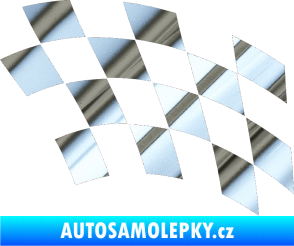 Samolepka Šachovnice 038 chrom fólie stříbrná zrcadlová