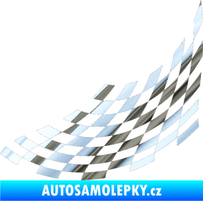 Samolepka Šachovnice 039 chrom fólie stříbrná zrcadlová