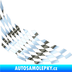 Samolepka Šachovnice 040 chrom fólie stříbrná zrcadlová