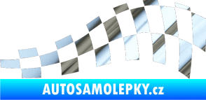 Samolepka Šachovnice 045 chrom fólie stříbrná zrcadlová