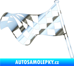 Samolepka Šachovnice 052 chrom fólie stříbrná zrcadlová