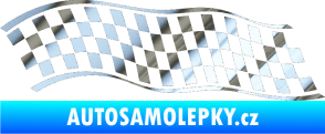 Samolepka Šachovnice 057 chrom fólie stříbrná zrcadlová
