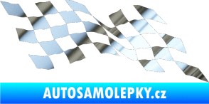 Samolepka Šachovnice 076 chrom fólie stříbrná zrcadlová