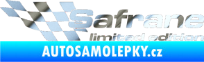 Samolepka Safrane limited edition levá chrom fólie stříbrná zrcadlová