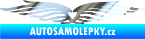 Samolepka Samolepka na zadní okno 002 srdce chrom fólie stříbrná zrcadlová