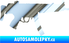 Samolepka Samopal 001 pravá chrom fólie stříbrná zrcadlová