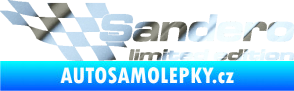 Samolepka Sandero limited edition levá chrom fólie stříbrná zrcadlová