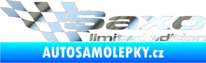 Samolepka Saxo limited edition levá chrom fólie stříbrná zrcadlová
