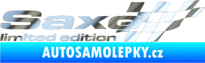 Samolepka Saxo limited edition pravá chrom fólie stříbrná zrcadlová