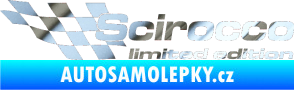 Samolepka Scirocco limited edition levá chrom fólie stříbrná zrcadlová