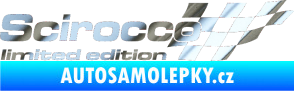 Samolepka Scirocco limited edition pravá chrom fólie stříbrná zrcadlová