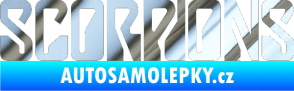 Samolepka Scorpions chrom fólie stříbrná zrcadlová