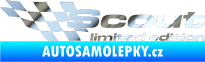 Samolepka Scout limited edition levá chrom fólie stříbrná zrcadlová