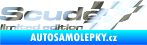 Samolepka Scudo limited edition pravá chrom fólie stříbrná zrcadlová