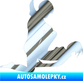 Samolepka Sexy siluety 006 chrom fólie stříbrná zrcadlová