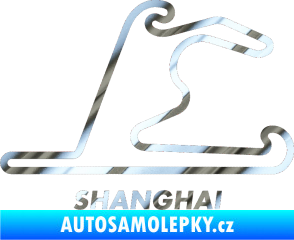 Samolepka Okruh Shanghai chrom fólie stříbrná zrcadlová