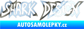 Samolepka Shark design chrom fólie stříbrná zrcadlová