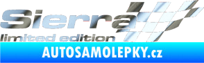 Samolepka Sierra limited edition pravá chrom fólie stříbrná zrcadlová