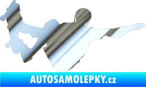 Samolepka Skateboard 007 pravá chrom fólie stříbrná zrcadlová