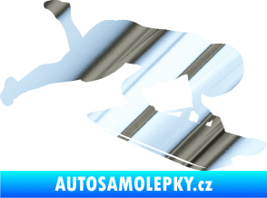 Samolepka Skeleton 002 pravá chrom fólie stříbrná zrcadlová