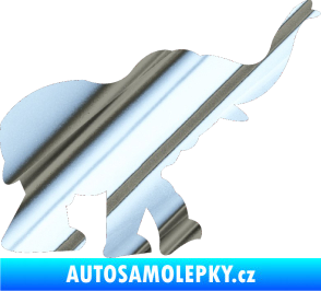 Samolepka Slon 022 pravá chrom fólie stříbrná zrcadlová