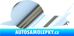 Samolepka Šnek 001 pravá chrom fólie stříbrná zrcadlová
