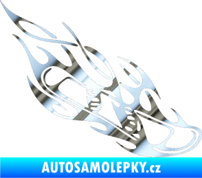 Samolepka Snowboard 015 pravá chrom fólie stříbrná zrcadlová