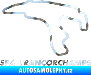 Samolepka Okruh Spa Francorchamps chrom fólie stříbrná zrcadlová