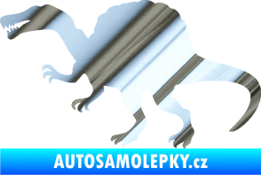 Samolepka Spinosaurus 001 levá chrom fólie stříbrná zrcadlová