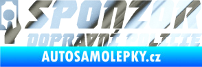 Samolepka Sponzor dopravní policie 004 chrom fólie stříbrná zrcadlová