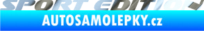 Samolepka Sport edition 003 nápis chrom fólie stříbrná zrcadlová