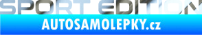 Samolepka Sport edition 006 nápis chrom fólie stříbrná zrcadlová