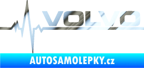 Samolepka Srdeční tep 037 pravá Volvo chrom fólie stříbrná zrcadlová