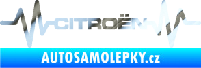 Samolepka Srdeční tep 057 Citroen chrom fólie stříbrná zrcadlová
