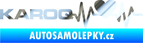 Samolepka Srdeční tep 068 levá Karoq chrom fólie stříbrná zrcadlová