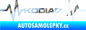 Samolepka Srdeční tep 071 Kodiaq chrom fólie stříbrná zrcadlová