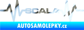 Samolepka Srdeční tep 075 Scala chrom fólie stříbrná zrcadlová