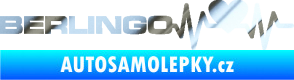 Samolepka Srdeční tep 092 levá Berlingo Citroen chrom fólie stříbrná zrcadlová