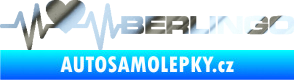 Samolepka Srdeční tep 092 pravá Berlingo Citroen chrom fólie stříbrná zrcadlová