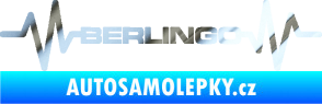 Samolepka Srdeční tep 093 Berlingo Citroen chrom fólie stříbrná zrcadlová