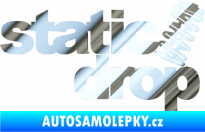 Samolepka Static drop 001 JDM styl chrom fólie stříbrná zrcadlová