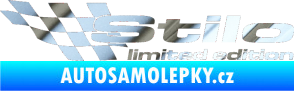 Samolepka Stilo limited edition levá chrom fólie stříbrná zrcadlová