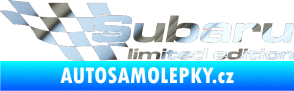 Samolepka Subaru limited edition levá chrom fólie stříbrná zrcadlová