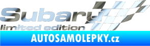 Samolepka Subaru limited edition pravá chrom fólie stříbrná zrcadlová
