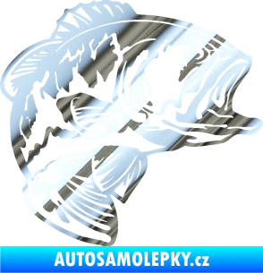 Samolepka Sumec 007 pravá chrom fólie stříbrná zrcadlová