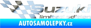 Samolepka Suzuki limited edition levá chrom fólie stříbrná zrcadlová