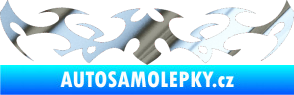 Samolepka Tetování 046 chrom fólie stříbrná zrcadlová